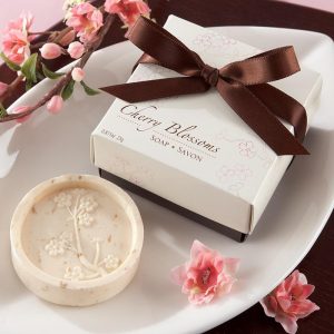 13 Best Garden Wedding Theme Favors For Every Budget - Ndiritzy Cherry Blossom Soap