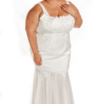 Full figured bridal dress