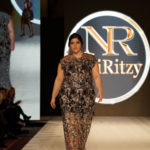 Plus size Black couture fitted dress