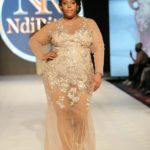 Plus size Hand stitched couture dress