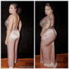 Plus size silk charmeuse outfit